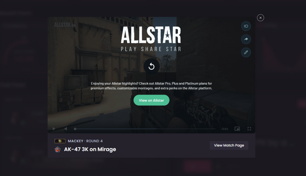 Linking Allstar and Leetify